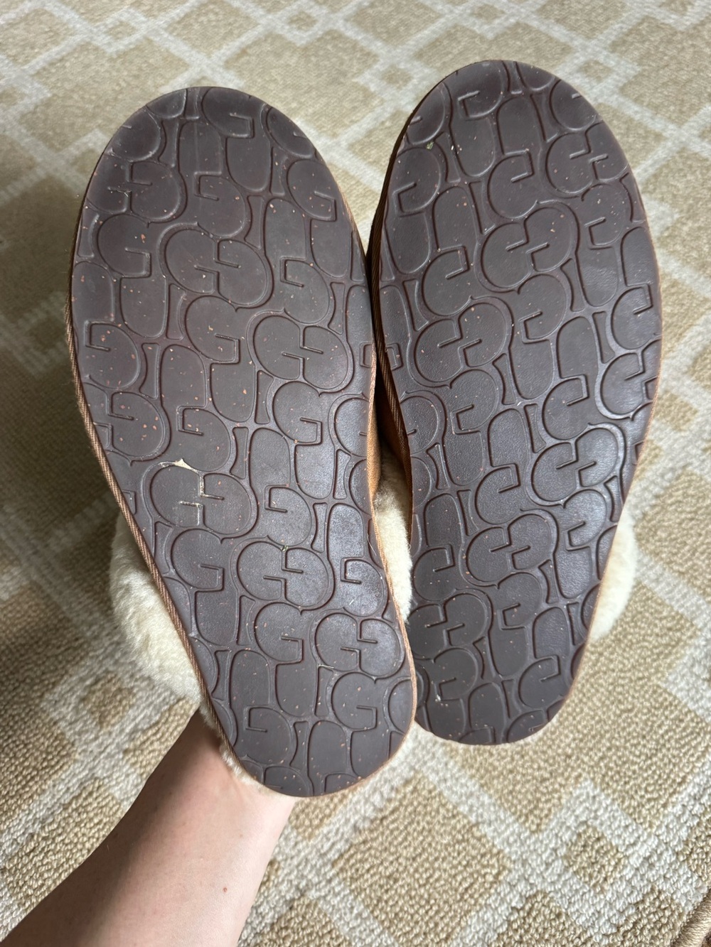 UGG Scuffette II Sheepskin Suede Slippers Chestnut Women’s US 9 - Picture 6 of 12